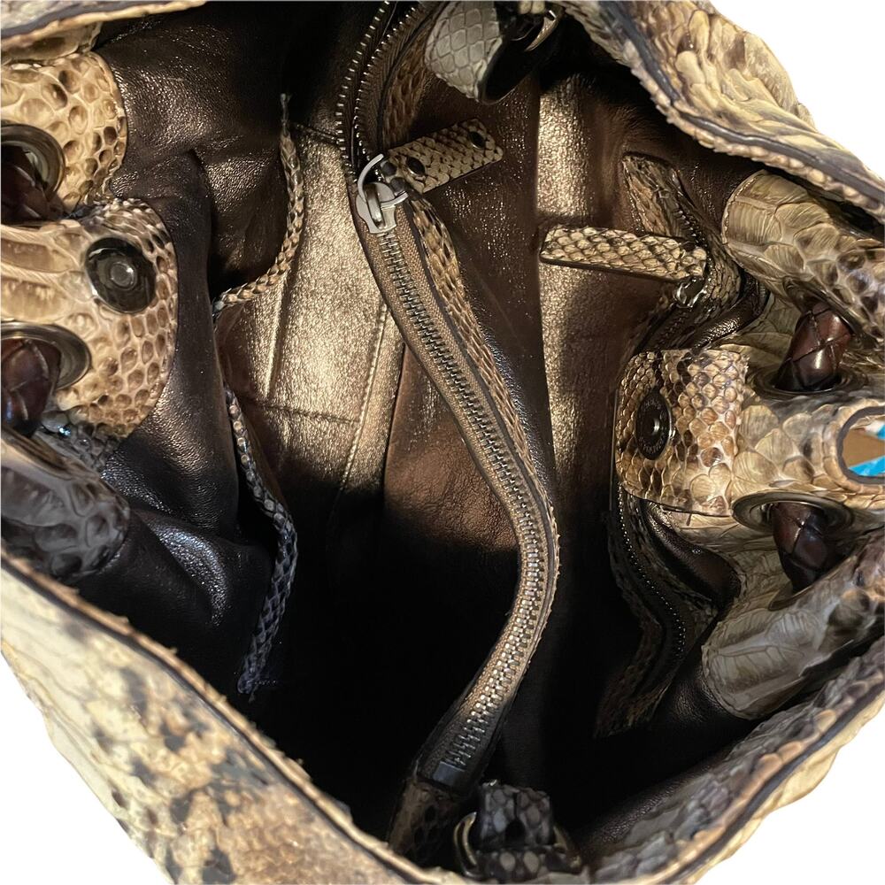 Michael Kors Genuine Python Skorpios Ring Tote - image 3
